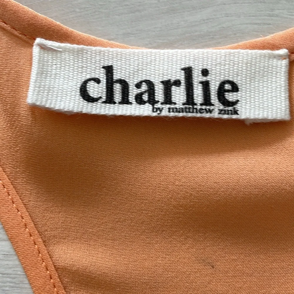 Charlie Peach Silk Coverup - Picture 9 of 11